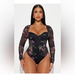 Fashion fashion, nova bodysuit size one X never worn brand new steel with tags